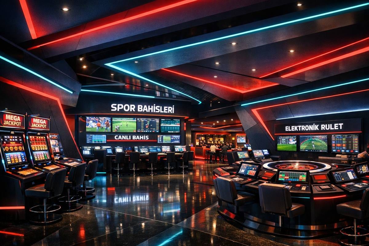 Pinup Casino Türkiye 2026 ana sayfa ekran görüntüsü — slot kütüphanesi, canlı casino ve spor bahisleri